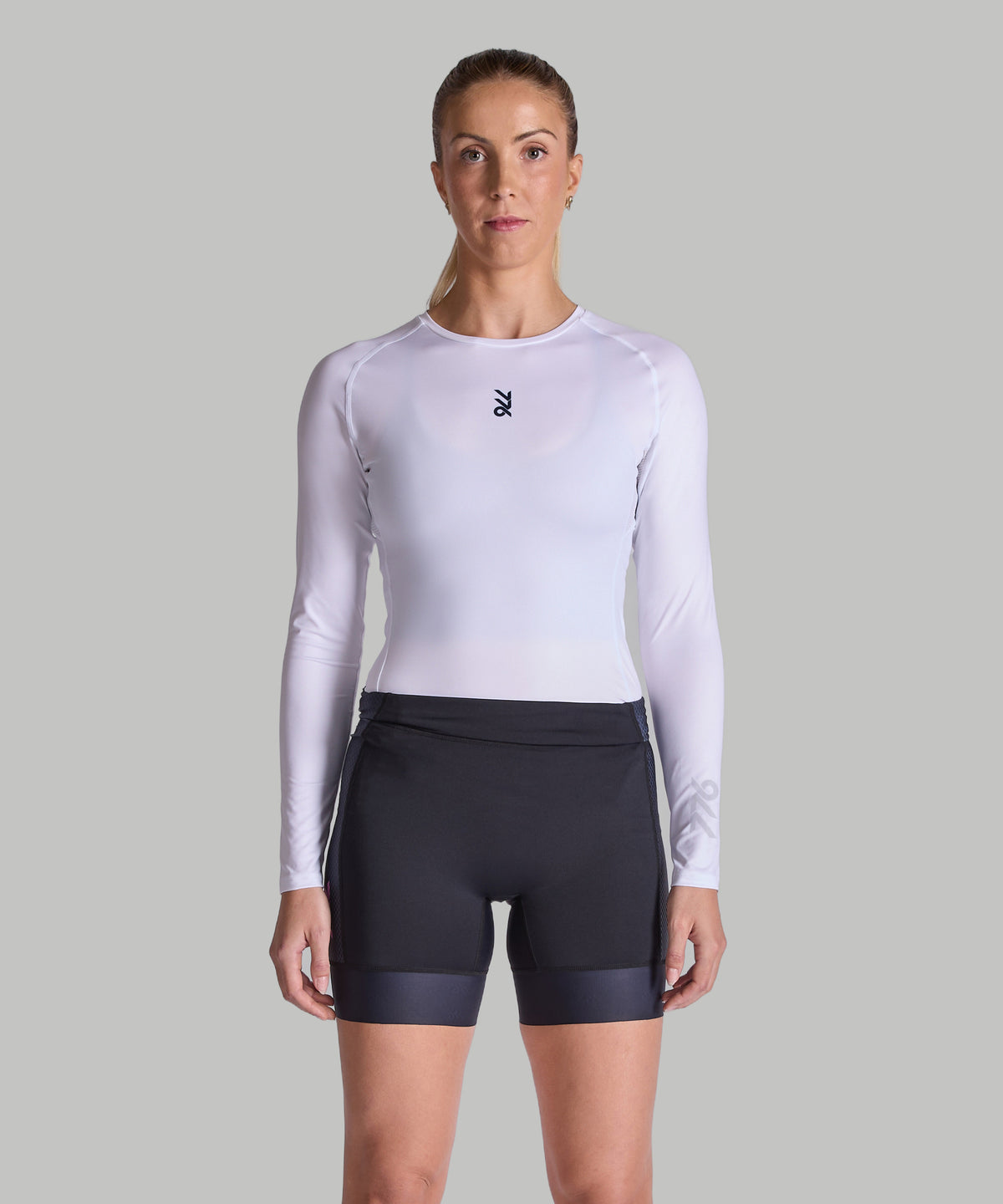 Women's 776BC Base Layer LS - White/Navy