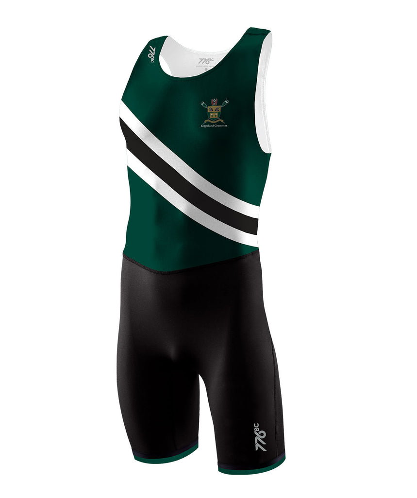 Men's Gippsland Grammar Streamline Leg Band Unisuit (Racing Suit) - Green/Black