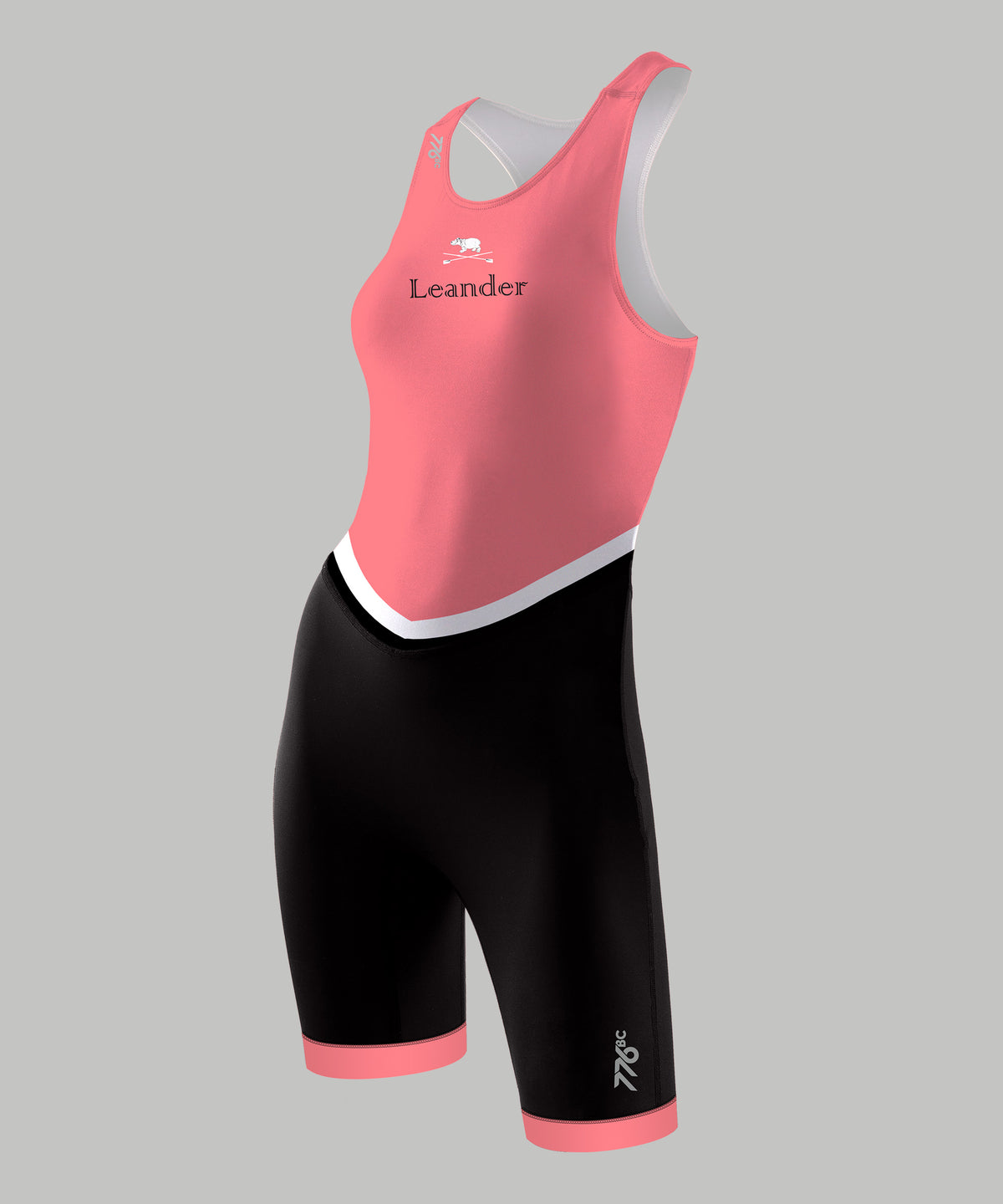 Women's Leander Athlete Kit Training Streamline Unisuit Leg Band - Black/Pink