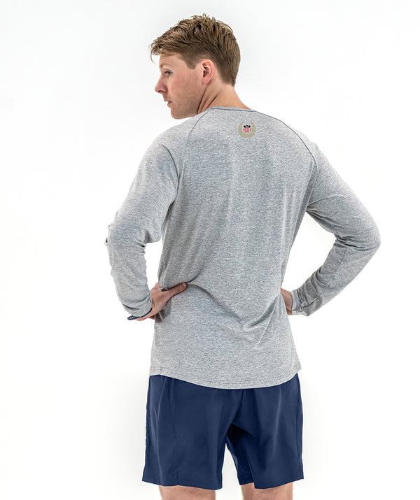 Men's 776BC x Boys in the Boat LS Active T-Shirt - Gray