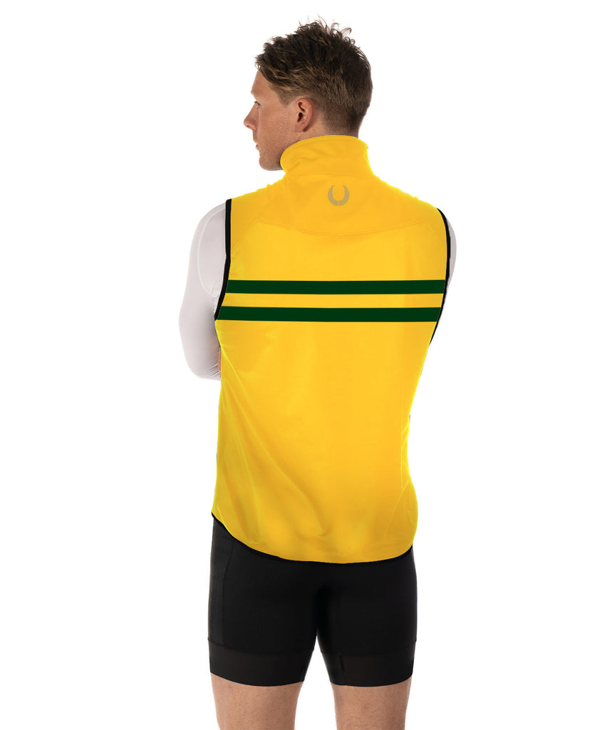 Men's Buckingham Rowing Club Stratus Vest - Yellow/Green