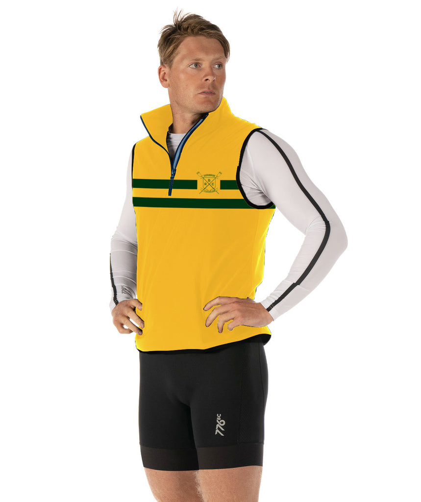 Men's Buckingham Rowing Club Stratus Vest - Yellow/Green