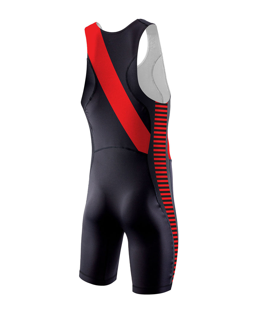 Men's Essendon Rowing Club Racing Pro Unisuit - Black/Red