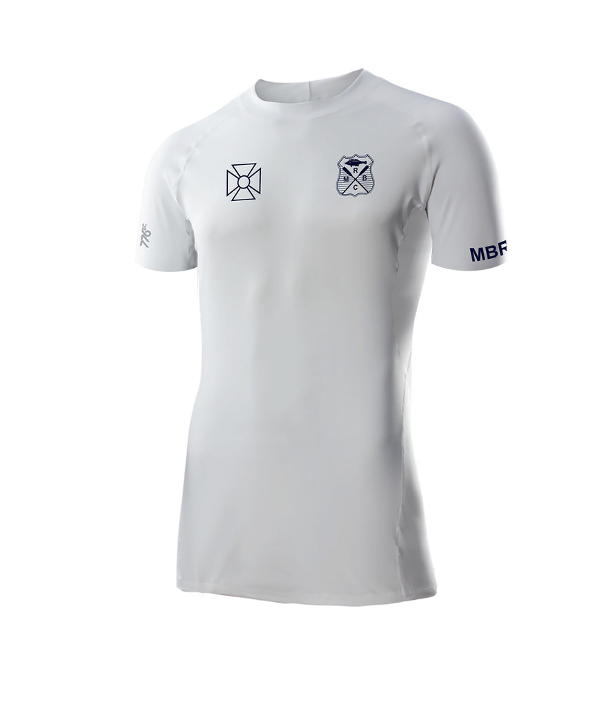 Men's Murray Bridge Rowing Club Base Layer SS - White