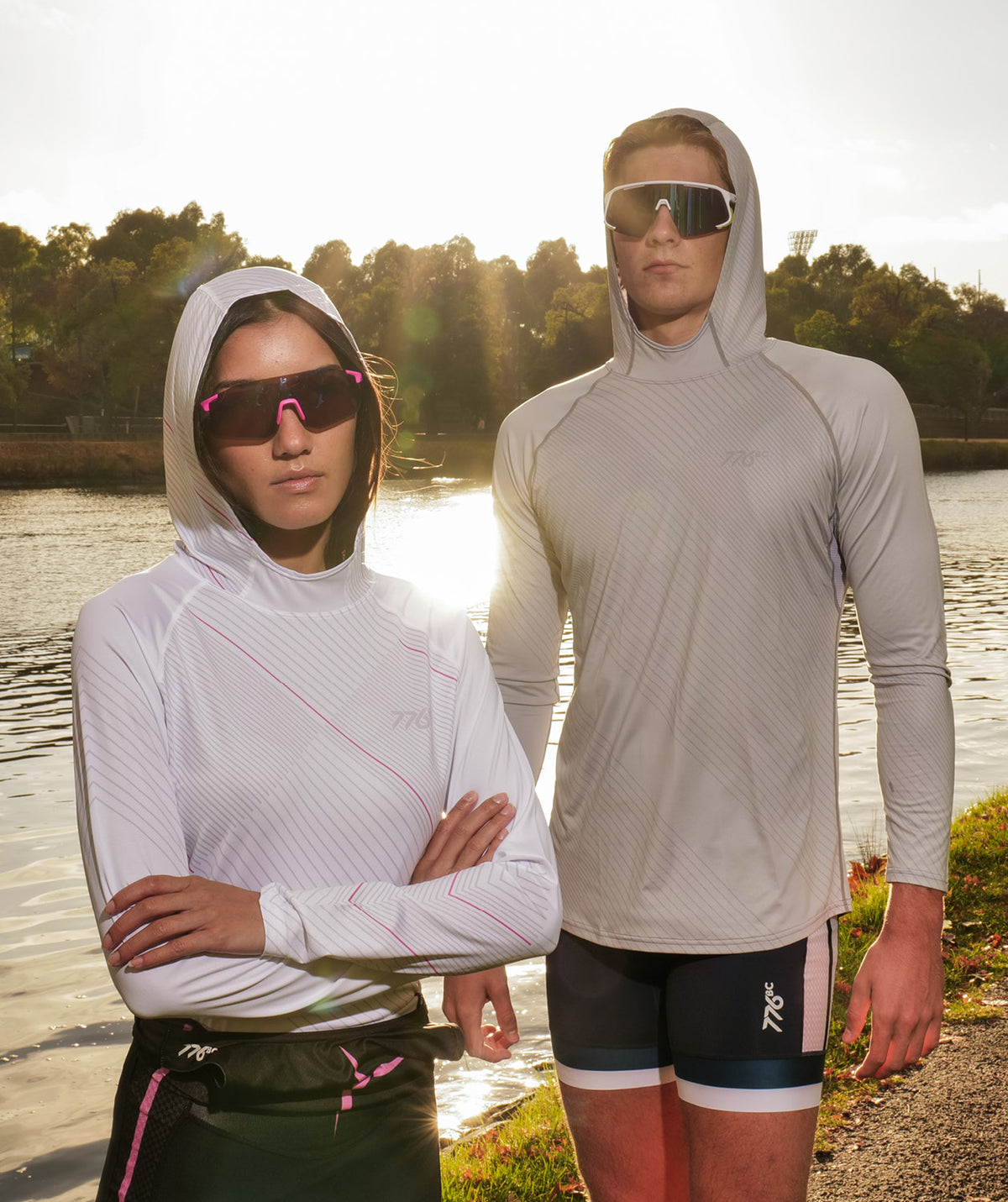 Men's Wreath Sun Hoodie - Graphic Gray