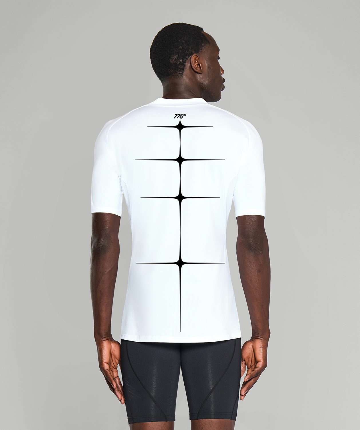 Men's Motion Pro Base Layer SS - White/Black