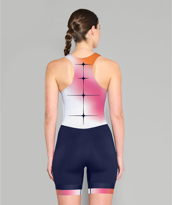 Women's Motion Pro Unisuit - Vivid Pink/Ochre