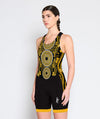 Women's Richmond Rowing Club Indigenous Pro Unisuit - Black/Yellow