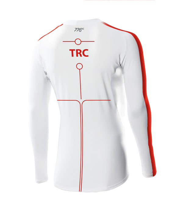 Men's Torrens Rowing Club Motion Base Layer LS - White/Red