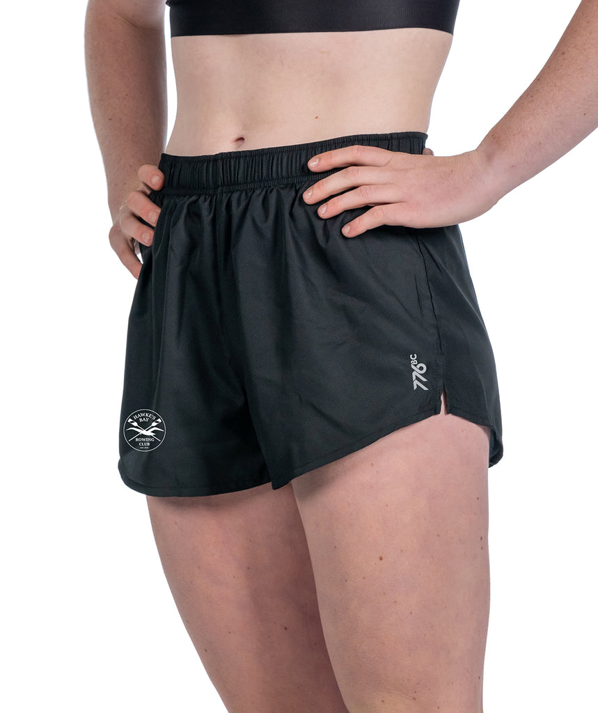 Women's Hawkes Bay Rowing Club Gym Short - Black