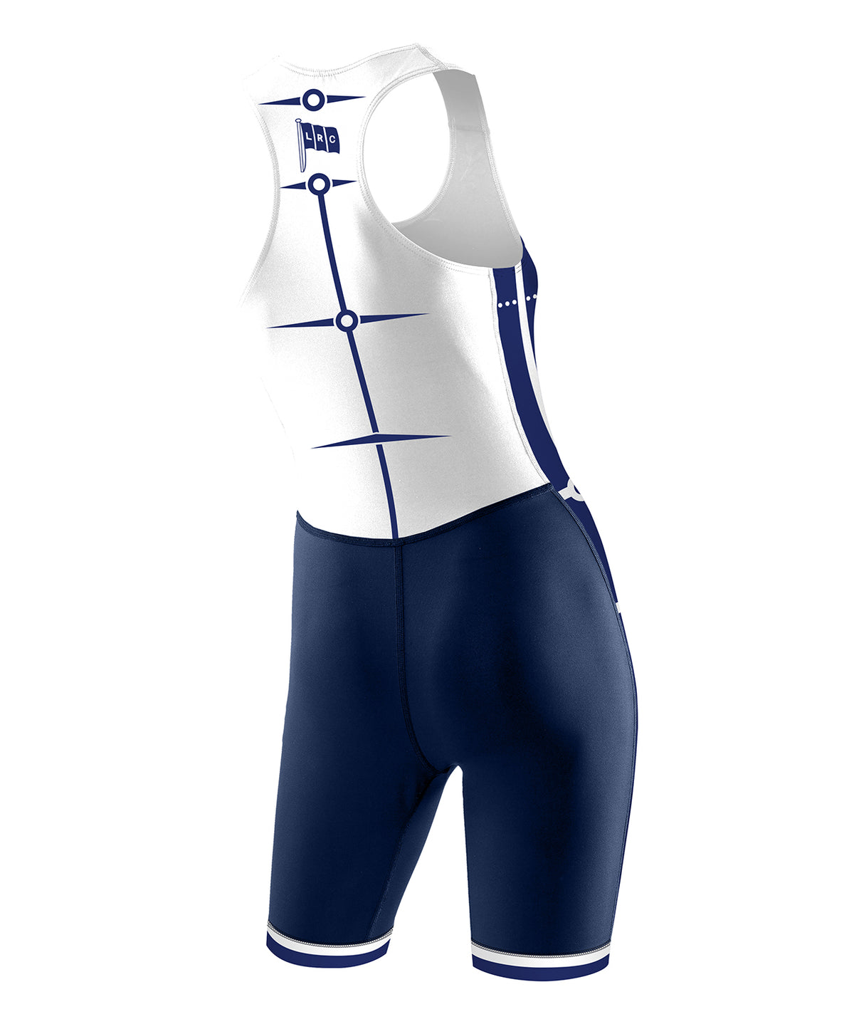 Women's London Rowing Club Motion Pro Unisuit - White/ Blue