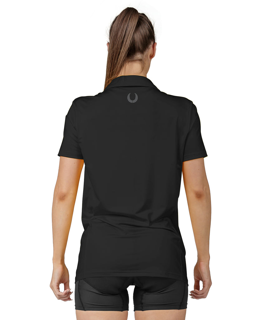 Women's Hawkes Bay Rowing Club Polo SS - Black