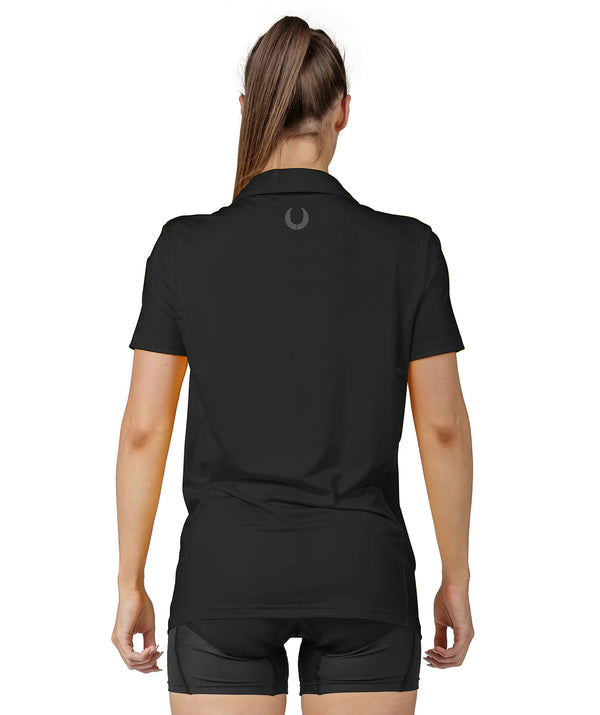 Women's Hawkes Bay Rowing Club Polo SS - Black