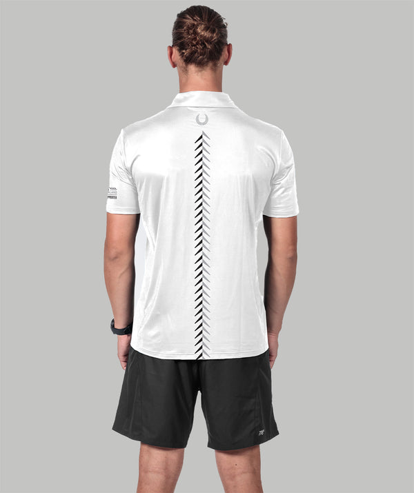 Men's Rowing NZ Supporter Polo - White