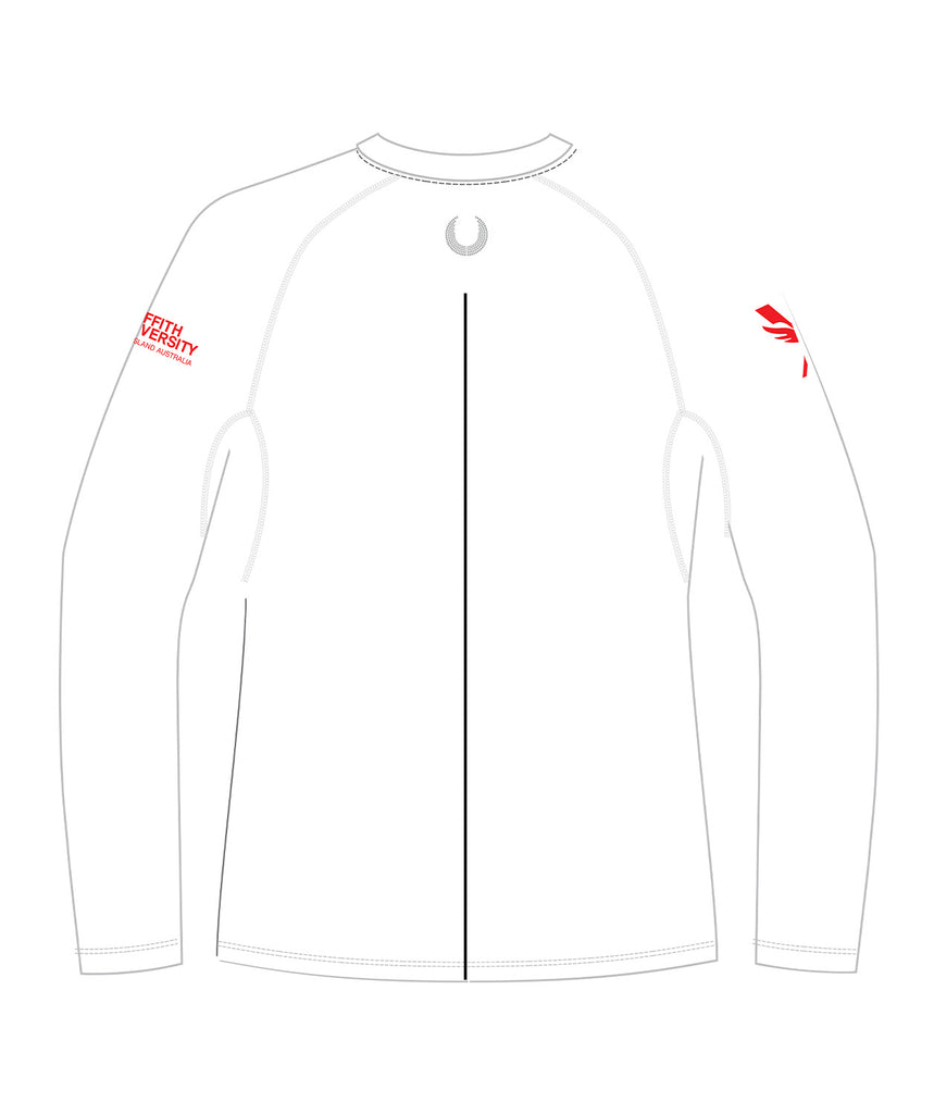 Men's Griffith University Base Layer LS - White