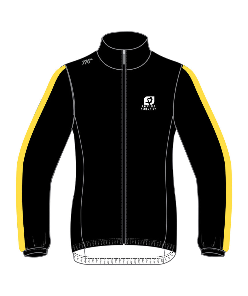 Women's Ashburton Rowing Club  Cirrostratus Wind Jacket - Black/Yellow