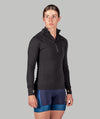 Women's Wreath Pro-Merino ¼ Zip - Black