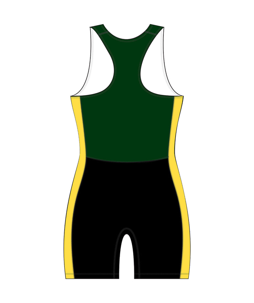 Women's Ashburton Rowing Club  Sprint Unisuit - Black/Green