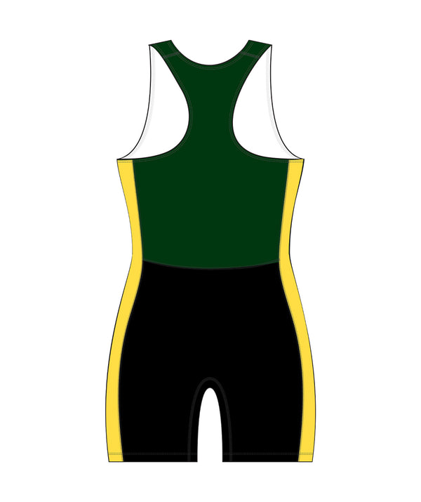 Women's Ashburton Rowing Club  Sprint Unisuit - Black/Green