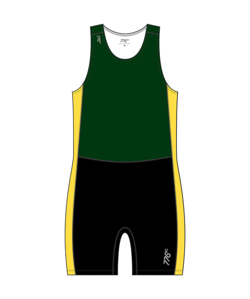 Men's Ashburton Rowing Club  Sprint Unisuit - Black/Green