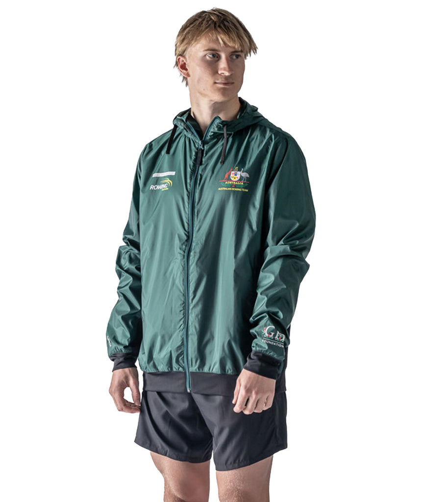 Men's Rowing Australia Supporter Spray Jacket - Green