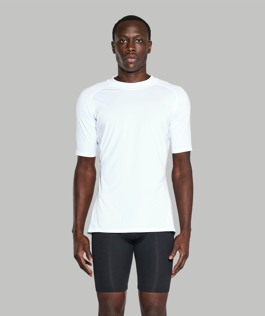 Men's Wreath Performance Base Layer SS - White