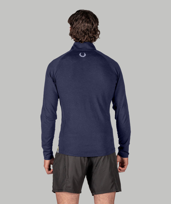 Men's Wreath Pro-Merino ¼ Zip - Navy
