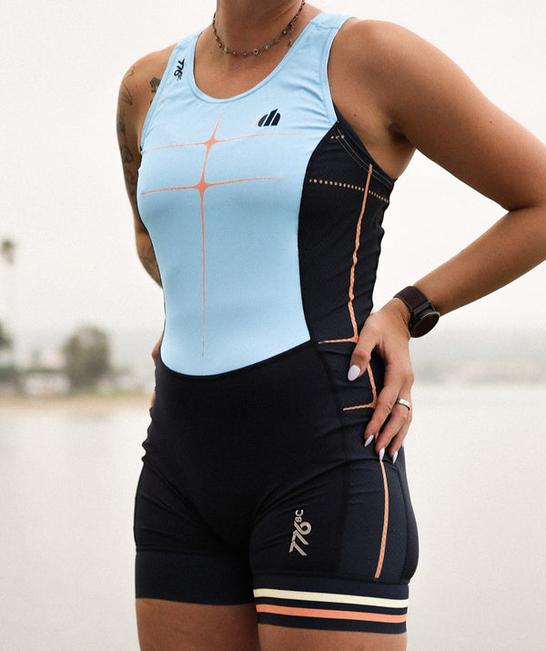Women's Dark Horse X 776BC Pro Unisuit - Navy/Sky Blue