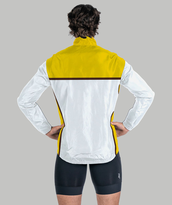 Men's ESR Theta Cirrostratus Wind Jacket - White/Yellow