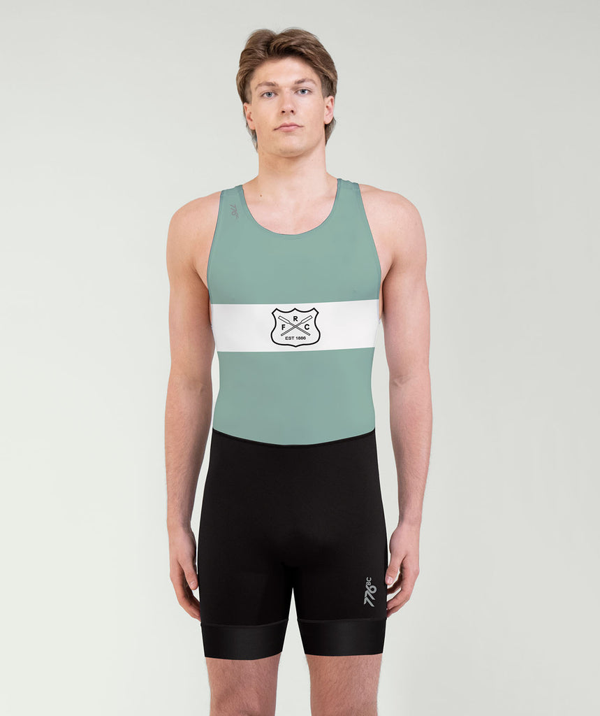Men's Fremantle Rowing Club Streamline Unisuit - Cambridge Blue/Black