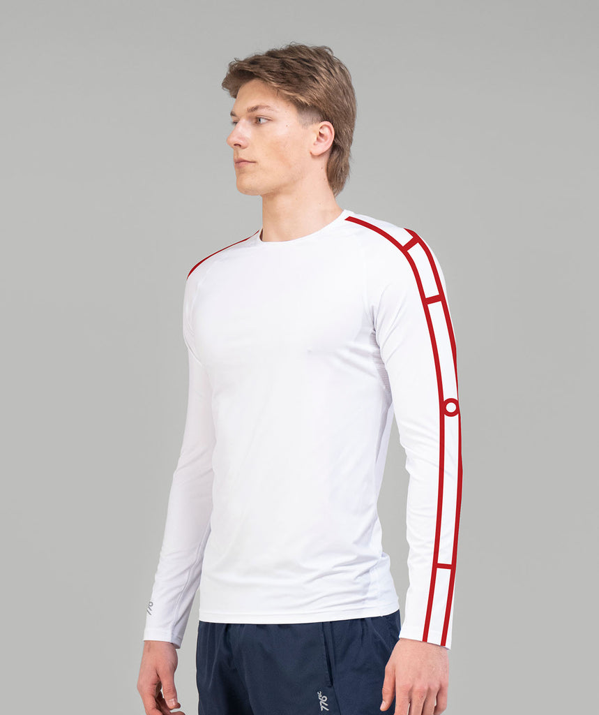 Men's Lake Tuggeranong Rowing Club Base Layer LS - White