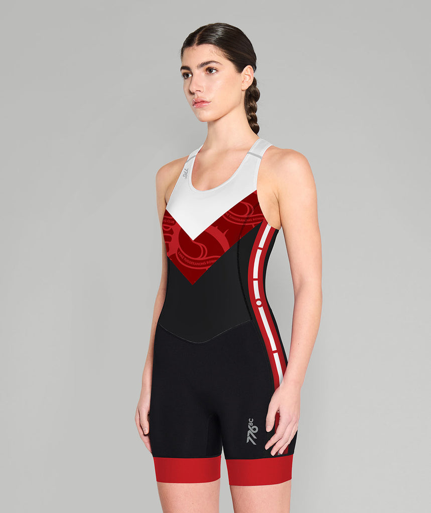Women's Lake Tuggeranong Rowing Club  Pro Unisuit - Black/Red/White