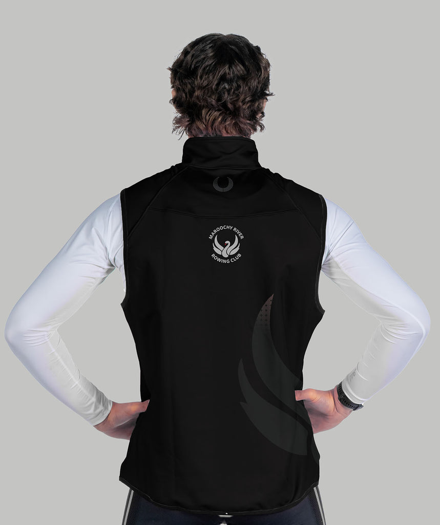 Men's Maroochy River Rowing Club Stratus Vest - Black/Red