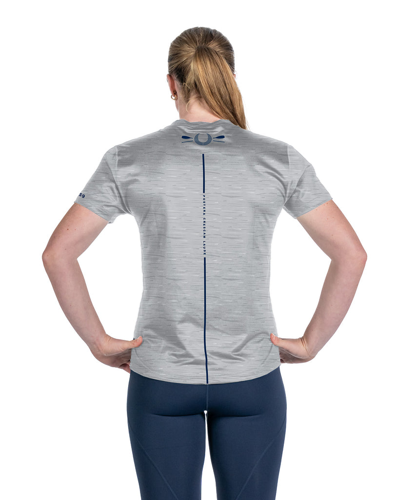 Women's Melbourne University Boat Club Performance T-Shirt SS - Grey Marle