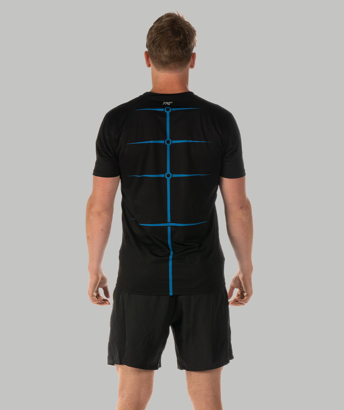 Men's Motion Pro Performance 2.0 T-Shirt - Black/Neon Blue