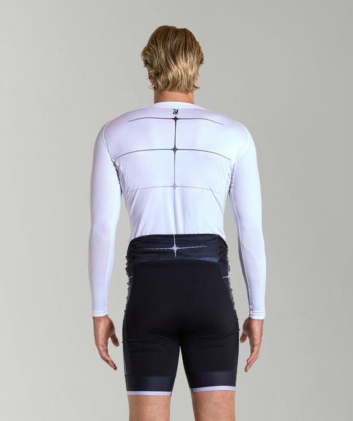 Men's Motion Pro Base Layer LS - White/Graphite