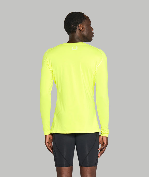 Men's Wreath Winter Base Layer LS - Neon Yellow