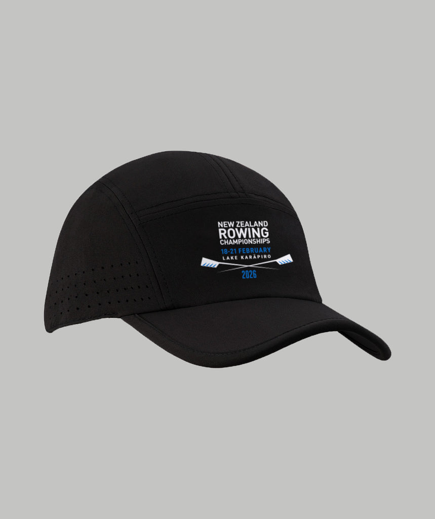 Unisex Rowing New Zealand NZ Champs 2026 Performance Cap - Black