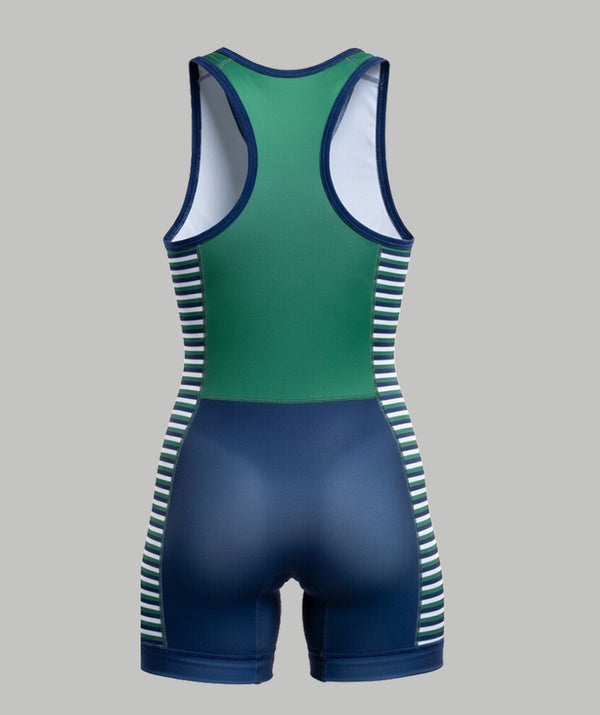 Women's Riverway Rowing Club Pro Unisuit - Green/Navy