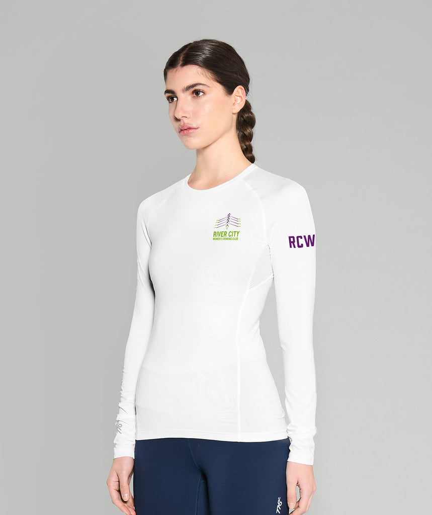Women's River City Base Layer LS - White