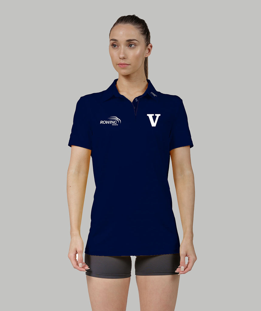 Women's Rowing Victoria Polo SS - Navy