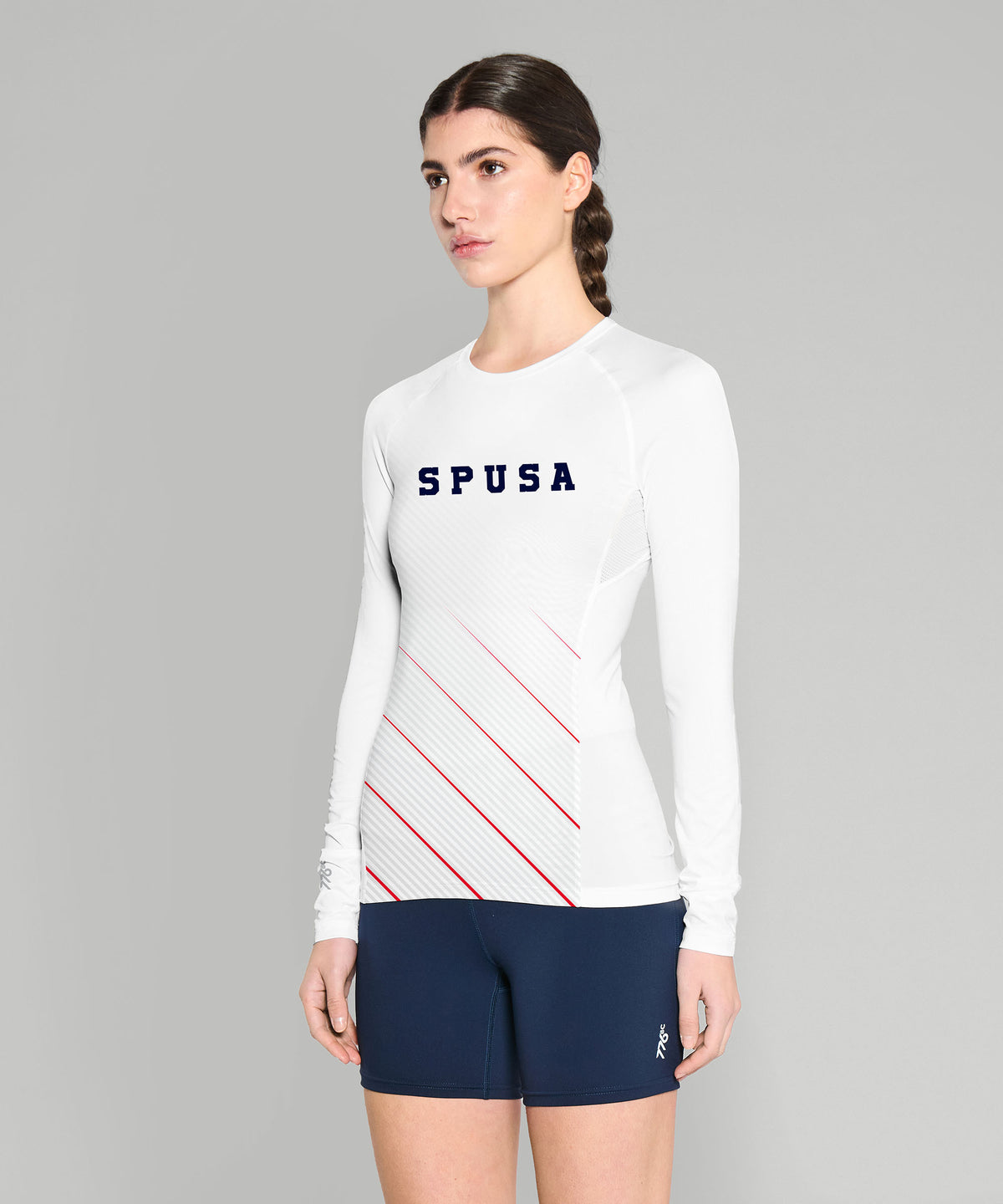 Women's Study and Play Base Layer LS - White