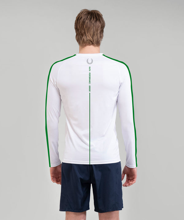 Men's St Luke's Anglican School Base Layer LS - White
