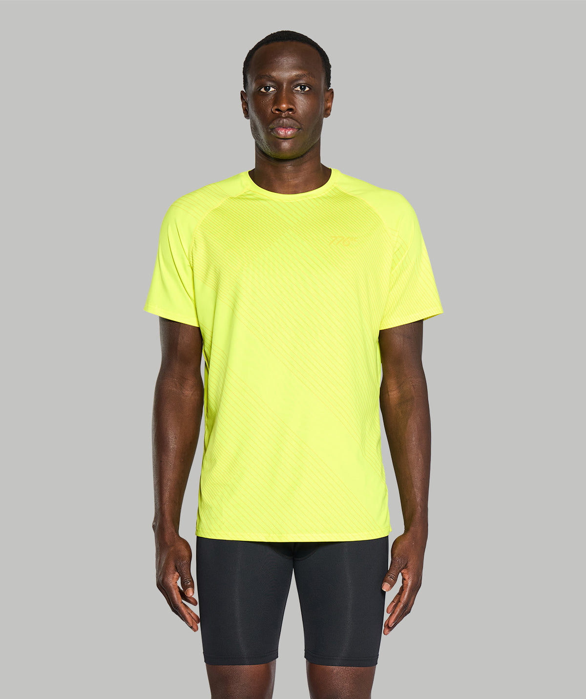 Men's Wreath Summer Base Layer SS - Graphic Neon Yellow