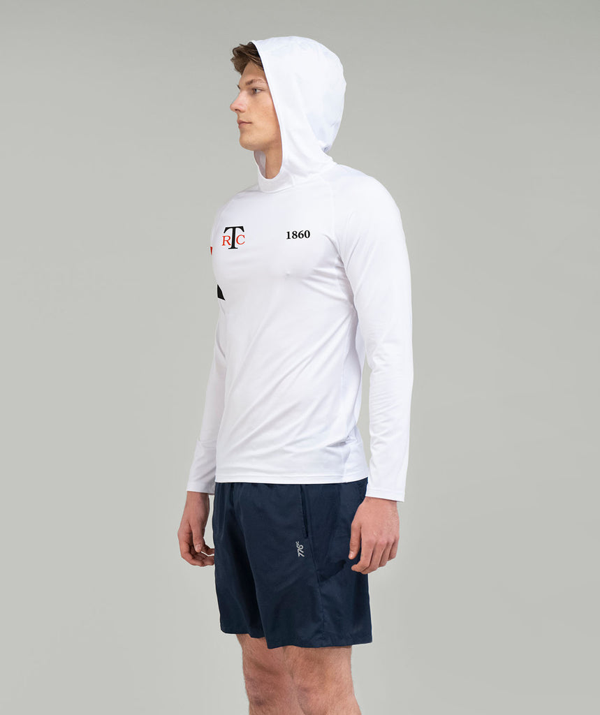 Men's Thames Rowing Club Sun Hoodie LS - White