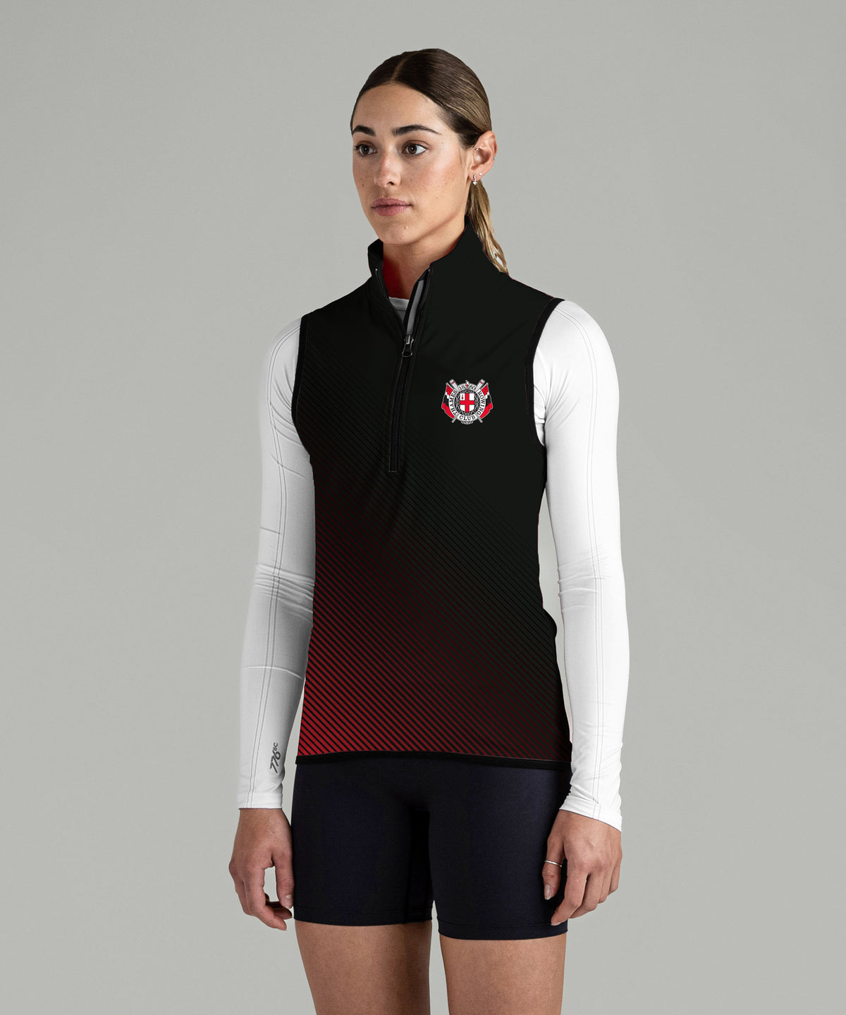 Women's Thames Rowing Club Stratus Vest - Black/Red