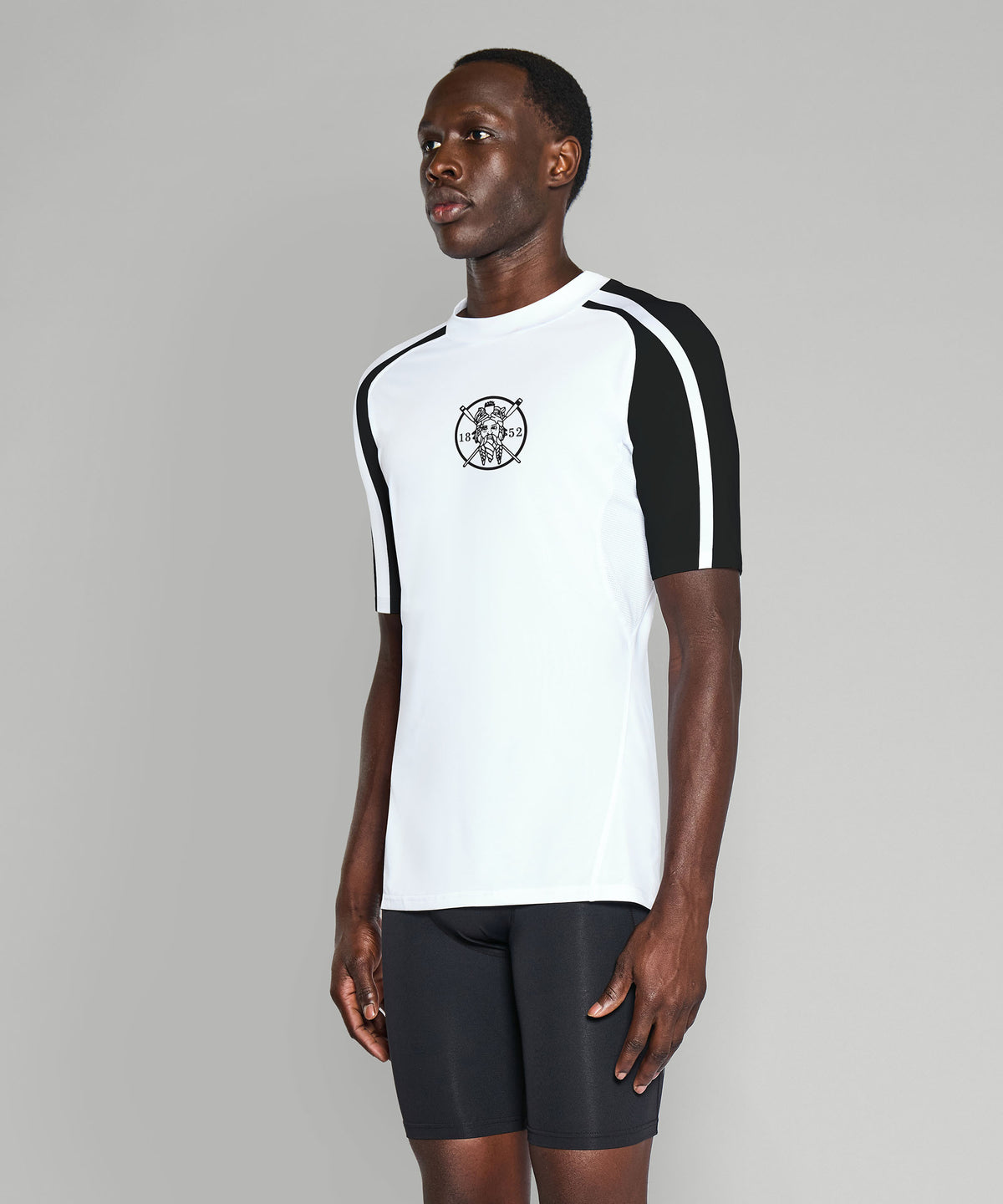 Men's Tyne Amateur Rowing Club Base Layer SS - White/Black