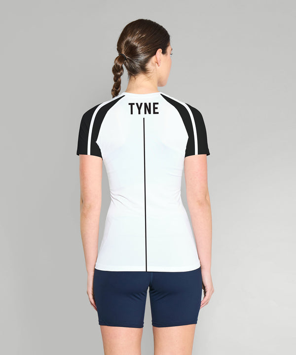Women's Tyne Amateur Rowing Club Base Layer SS - White/Black