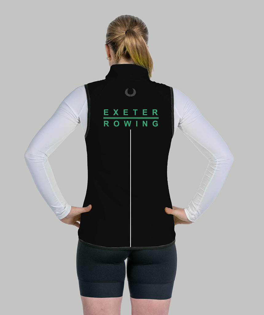 Women's University of Exeter Stratus Vest - Black/Green