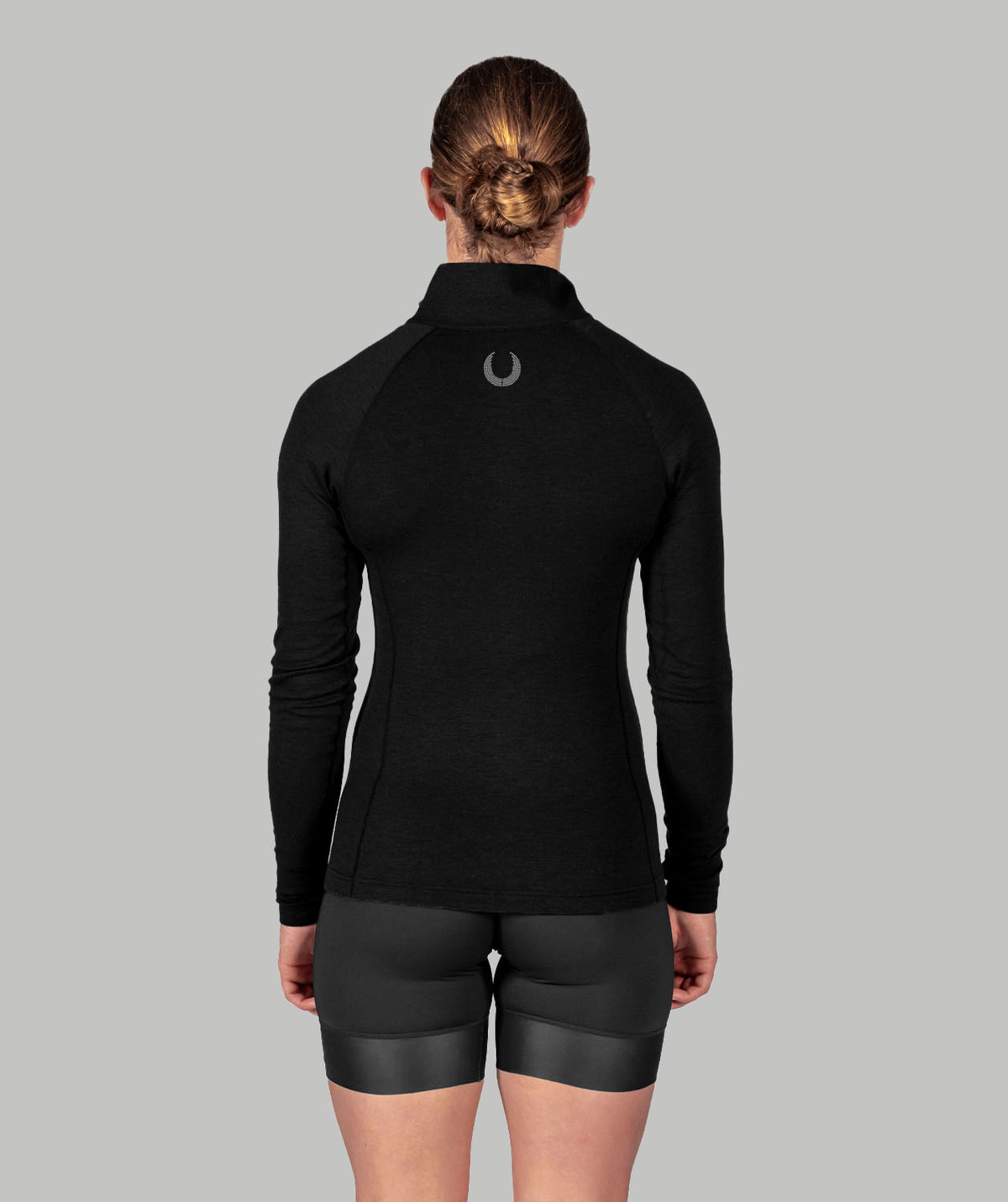 Women's Waikato Rowing Pro-Merino 1/4 Zip LS - Black